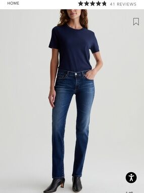 AG Adriano Goldschmied Sandra Havana Jean Low-Rise Straight 24